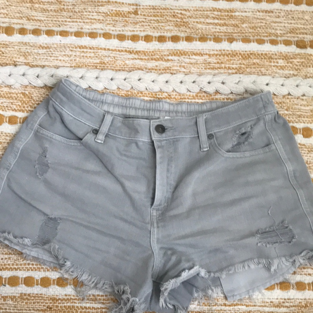 Aerie denim shorts with elastic waistband